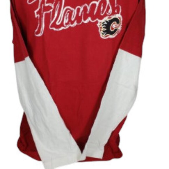 New NHL Calgary Flames Men's Long Sleeve T-Shirt  Size Large Unisex Hockey - Picture 3 of 12